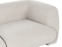 Divano modulare 2 posti MJALBI Bouclé Bianco sporco