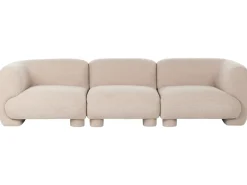 Divano modulare 3 posti MJALBI Bouclé Beige