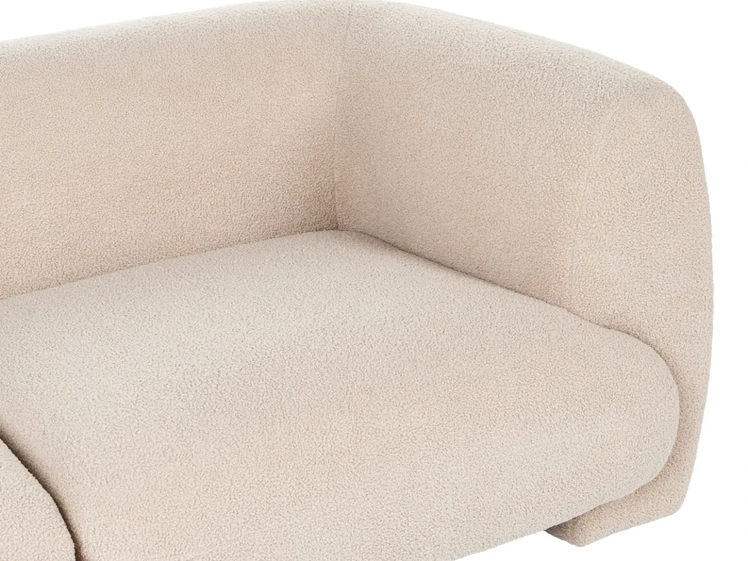 Divano modulare 3 posti MJALBI Bouclé Beige