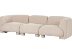 Divano modulare 3 posti MJALBI Bouclé Beige
