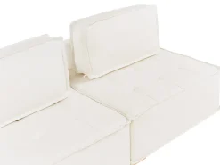 Divano modulare 3 posti TIBRO Tessuto Bianco sporco