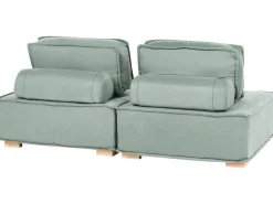 Divano modulare 2 posti TIBRO Tessuto Verde chiaro