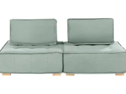 Divano modulare 2 posti TIBRO Tessuto Verde chiaro