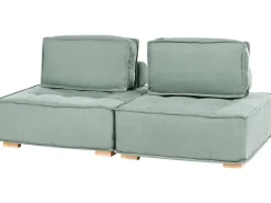Divano modulare 2 posti TIBRO Tessuto Verde chiaro