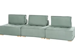 Divano modulare 3 posti TIBRO Tessuto Verde chiaro