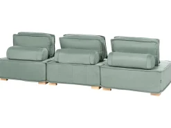Divano modulare 3 posti TIBRO Tessuto Verde chiaro