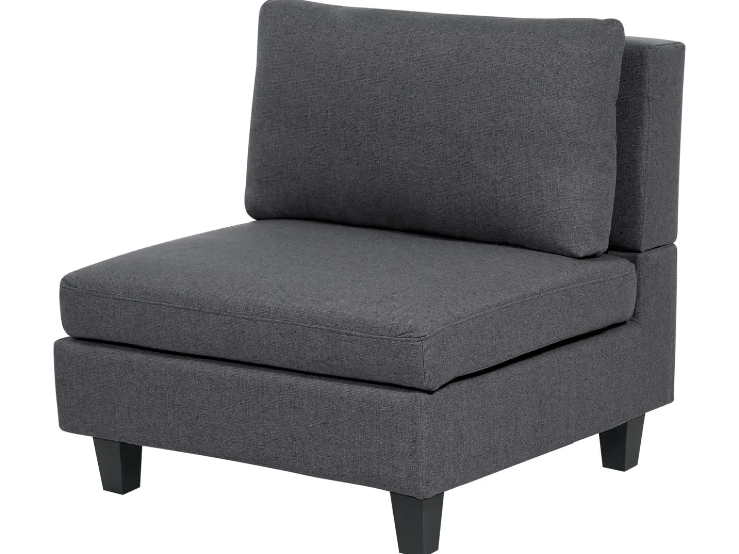 Divano modulare 3 posti UNSTAD Tessuto Grigio scuro