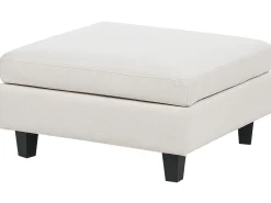 Divano modulare 3 posti UNSTAD Tessuto Beige chiaro con ottomana