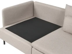 Divano modulare a U 4 posti EGERIS Tessuto Beige