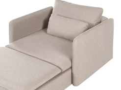 Divano modulare a U 4 posti EGERIS Tessuto Beige