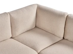 Divano modulare a U 8 posti MESNALI Bouclé Beige
