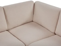 Divano modulare a U 8 posti KIVVIK Bouclé Beige
