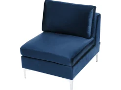 Divano modulare a U 6 posti EVJA Velluto Blu marino