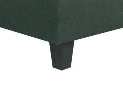 Divano modulare a U 5 posti UNSTAD Tessuto Verde scuro con ottomana