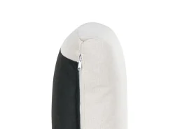 Divano modulare a U 5 posti UNSTAD Tessuto Beige chiaro con ottomana