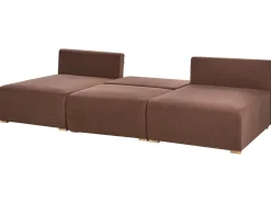 Divano modulare a U NERBO Bouclé Marrone