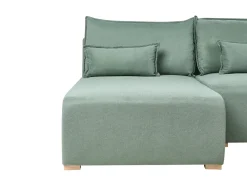Divano modulare a U NERBO Tessuto Verde chiaro
