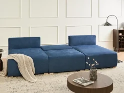 Divano modulare a U NERBO Tessuto Blu