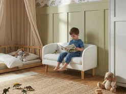 Divano per bambini DAGALI Bouclé Bianco