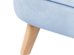 Divano per bambini RISBY Velluto Azzurro