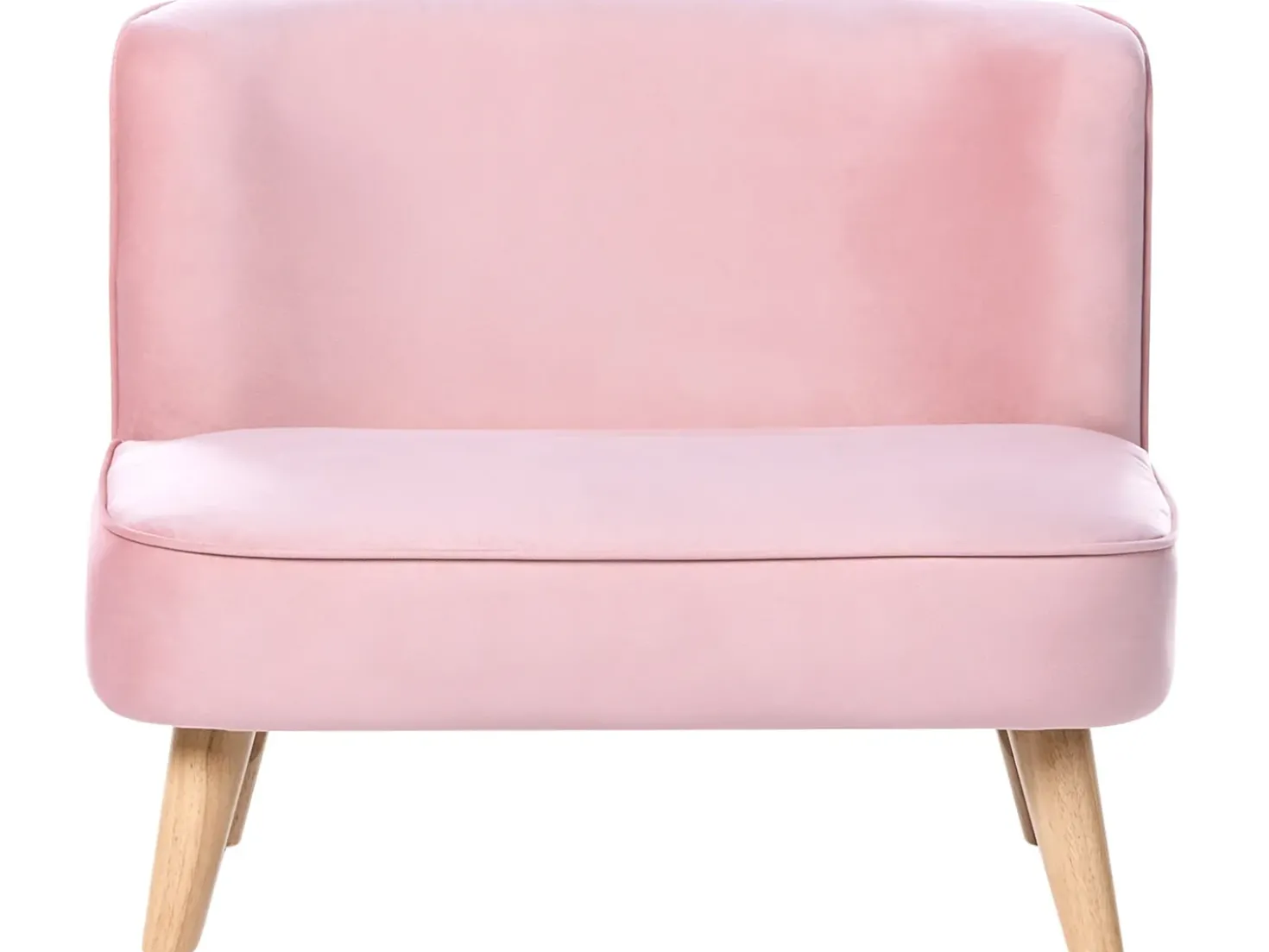 Divano per bambini RISBY Velluto Rosa