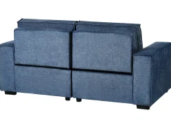 Divano reclinabile elettrico 2 posti NUKARI Tessuto Blu