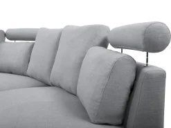 Divano semicircolare 7 posti ROTUNDE Tessuto Grigio chiaro
