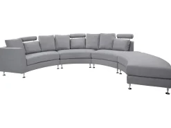Divano semicircolare 7 posti ROTUNDE Tessuto Grigio chiaro