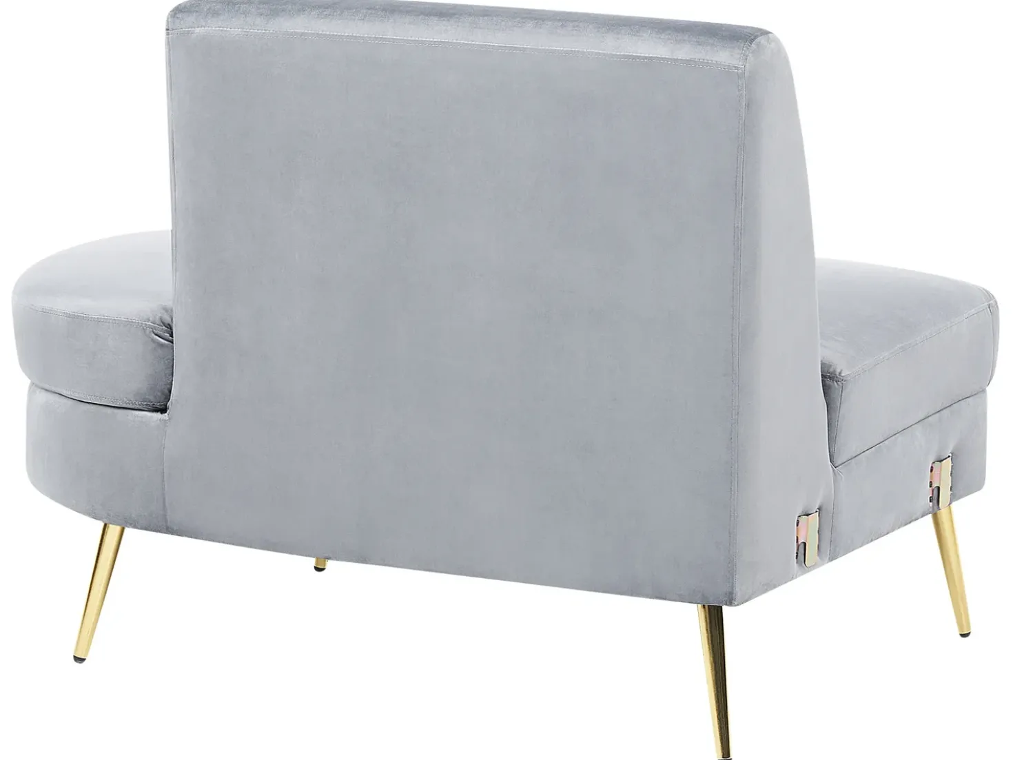 Divano semicircolare 4 posti MOSS Velluto Grigio chiaro