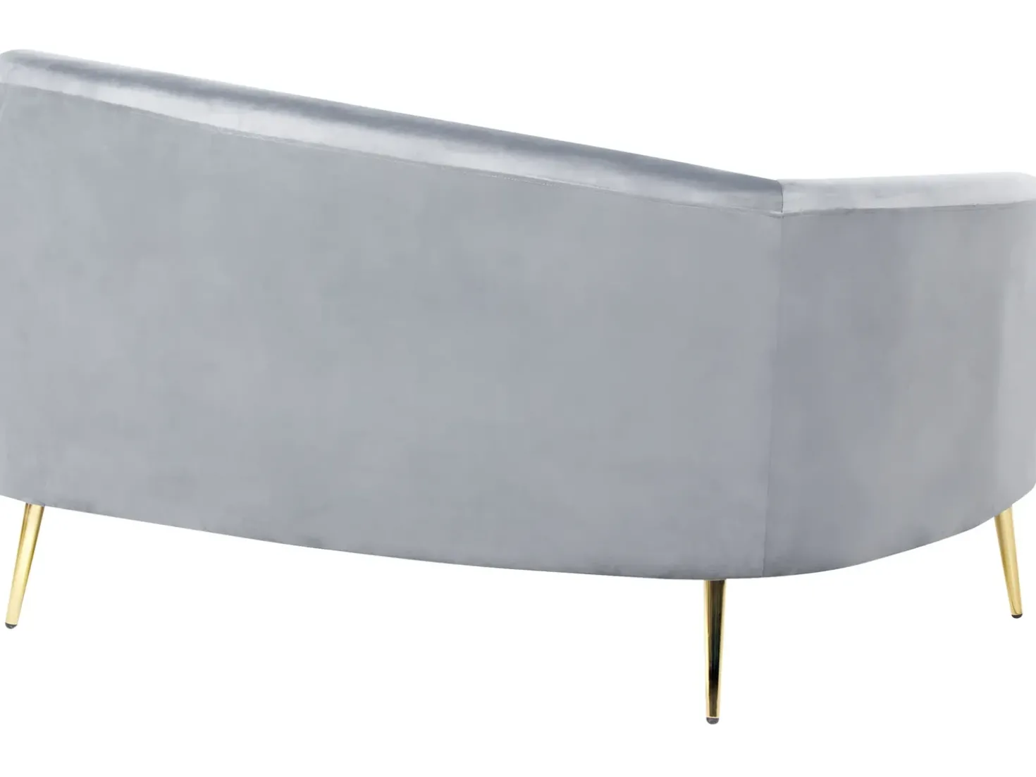 Divano semicircolare 4 posti MOSS Velluto Grigio chiaro