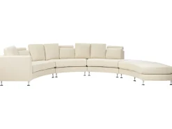 Divano semicircolare 7 posti ROTUNDE Tessuto Beige