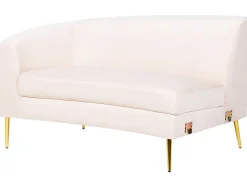Divano semicircolare 4 posti MOSS Velluto Beige chiaro
