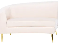 Divano semicircolare 4 posti MOSS Velluto Beige chiaro