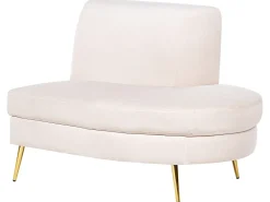 Divano semicircolare 4 posti MOSS Velluto Beige chiaro