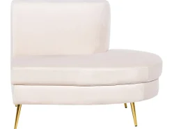 Divano semicircolare 4 posti MOSS Velluto Beige chiaro