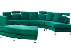 Divano semicircolare 7 posti ROTUNDE Velluto Verde scuro