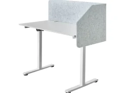 Divisorio da scrivania FOLDY 120 x 50 cm Grigio chiaro