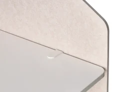 Divisorio da scrivania FOLDY 120 x 50 cm Beige