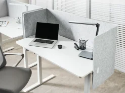 Divisorio da scrivania SOLOA 210 x 61 cm Grigio