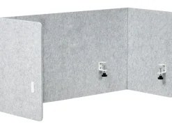 Divisorio da scrivania SOLOA 210 x 61 cm Grigio
