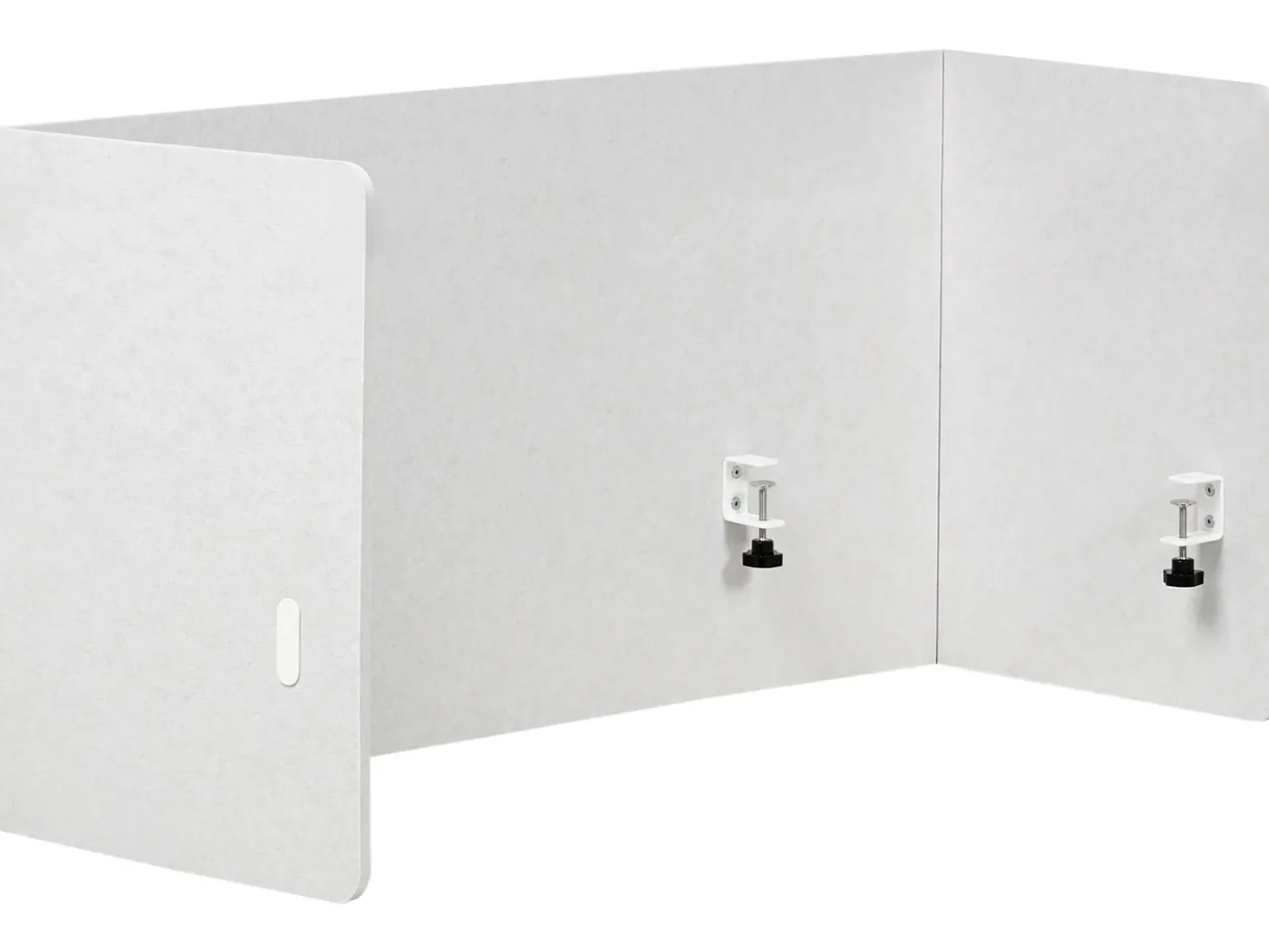 Divisorio da scrivania SOLOA 210 x 61 cm Bianco sporco