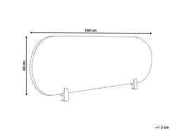 Divisorio da scrivania SPARKY 160 x 40 cm Arancione