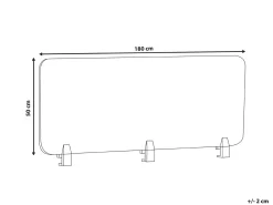 Divisorio da scrivania SPLIT 180 x 50 cm Grigio scuro