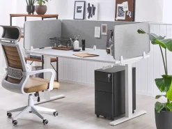 Divisorio da scrivania WALLY 180 x 40 cm Grigio chiaro