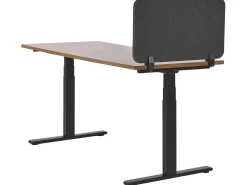 Divisorio da scrivania WALLY 160 x 40 cm Grigio scuro
