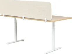 Divisorio da scrivania ZIGGY 180 x 40 cm Beige chiaro