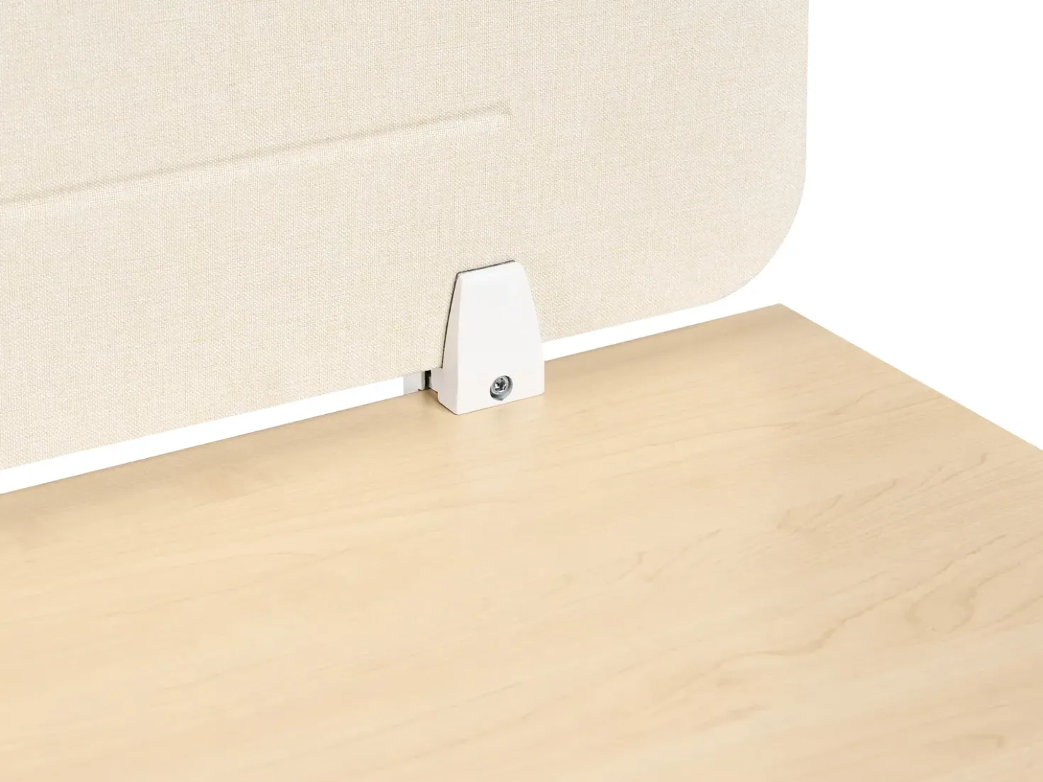 Divisorio da scrivania ZIGGY 180 x 40 cm Beige chiaro