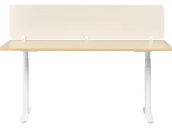 Divisorio da scrivania ZIGGY 180 x 40 cm Beige chiaro