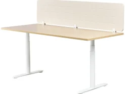 Divisorio da scrivania ZIGGY 180 x 40 cm Beige chiaro