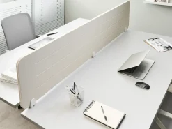 Divisorio da scrivania ZIGGY 180 x 40 cm Beige chiaro